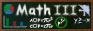 Pie chart, circle and equations for circumference and area, and y > = - x with graph